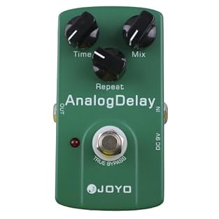 To give you mild and mellow circuit delay and it is a favorably priced way to get those great tones. Three adjustable knobs: "Time": adjust delay times; "Repeat": adjust delay repeat times; "Mix": adjust the contrast proportion. With small LED flash ...