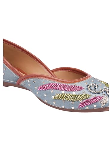 Image of SilverArrow Ethnic Embroidery Jutti with Beautiful Design for Women & Girls
