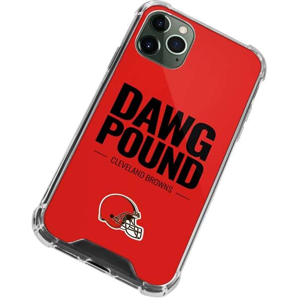 Skinit Clear Phone Case Compatible with iPhone 11 Pro Max - Officially Licensed NFL Cleveland Browns Team Motto Design