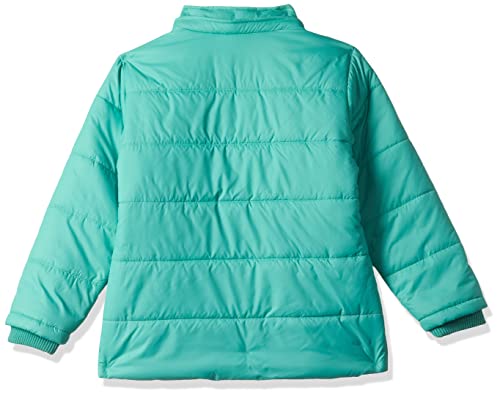 Amazon Brand - Jam & Honey Girl's Polyester Quilted Winter Jacket with Detachable Hood | Age 2-12 Years, Standard Length, Blue - Image 2 thumbnail