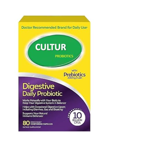 Pro Strength Daily Probiotics for Digestive Health with Prebiotics for Women & Men, Supports Occasional Diarrhea, Gas & Bloating, Gluten & Soy Free, 80 Count
