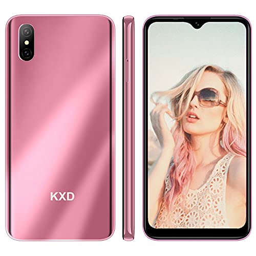 KXD Téléphone Portable Débloqué D58 Ecran 6.22" HD+ IPS, Android 9, Smartphone Débloqué Pas Cher 4G Dual SIM, Dual Caméra 13MP+8MP, 2Go RAM+32Go ROM-SD 128 Go, Batterie 4000mAh,Face ID,GPS-PÊCHE d'or Cover