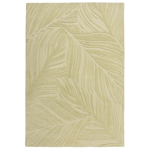Image of Hand-Tufted Woolen Large Carpets for Living Room 8x10 feet Olive Color Anti-Skid Area Rug High Pile Thick Carpet & Rugs for Hall & Bedroom