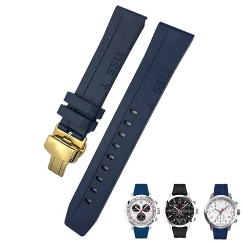 Bracelet silicone 20mm 19mm anti-transpiration pour montre T114417