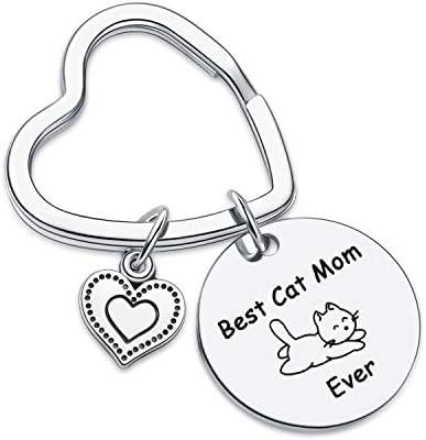 7RVZM Cat Person Gift Friendship Gift Pet Lover Gift Cat Mom Gift Cat Mom Jewelry Mothers Day Jewelry Cat Lover Gift Cat Lover Jewelry Cat Lover Keychain cat grandma gift Sister