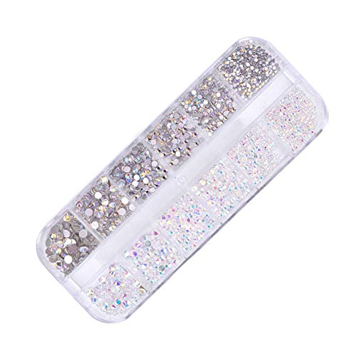 Yamalans Luxury Fingernails Rhinestone Glitters Faux Diamond 3D Nail Art DIY Decal Stickers Nail Art Charm for Jewelry Phone Case Decor 2#