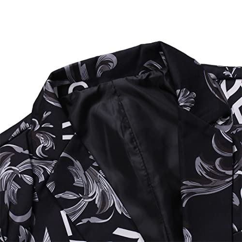 Spring and Autumn Men's Classic Fashion Versatile Printed Suit Men's Casual Slim Large Size Suit4