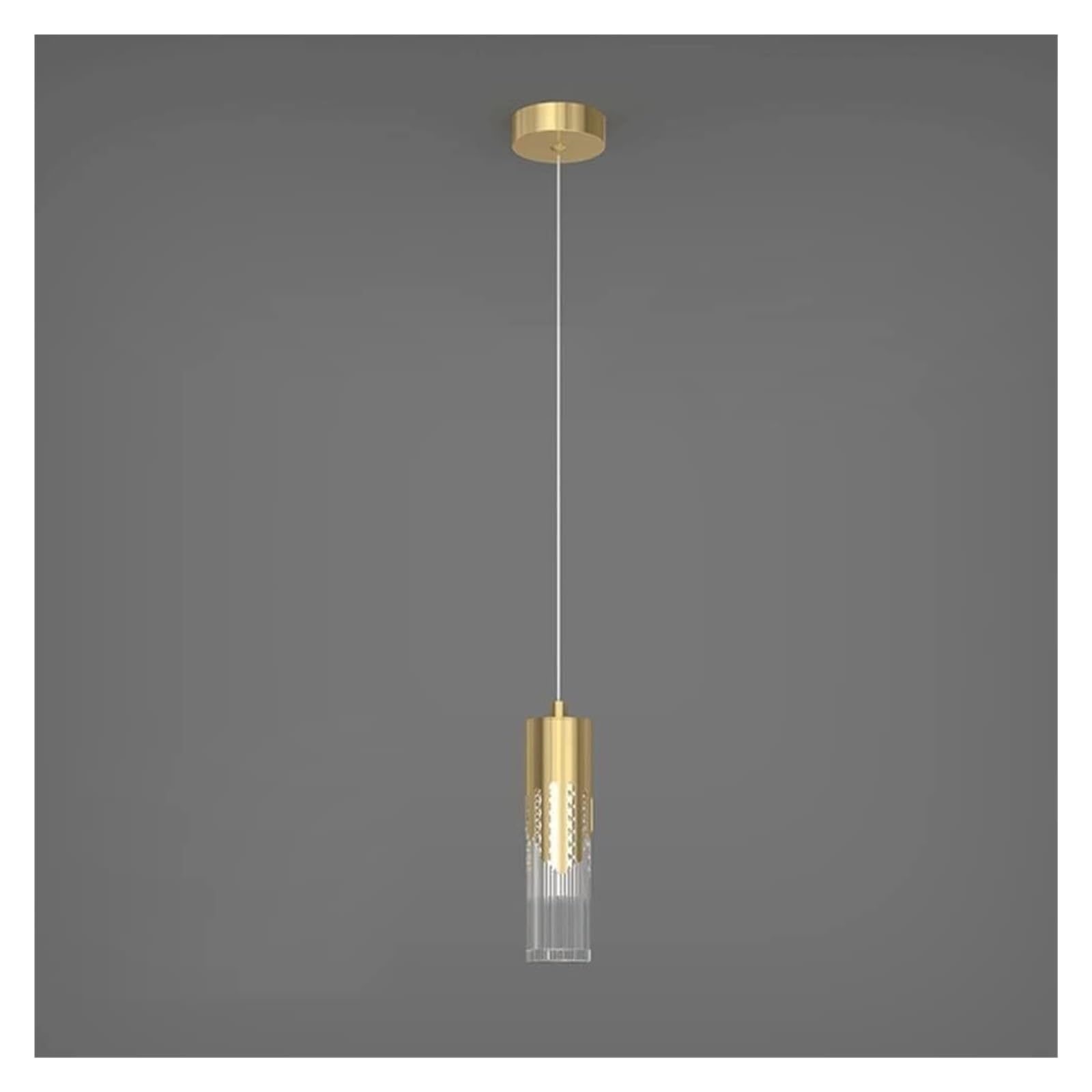 ASerZenith Long Tube Chandelier Cylindrical Hanging Light Compatible With Living Room Bedroom
