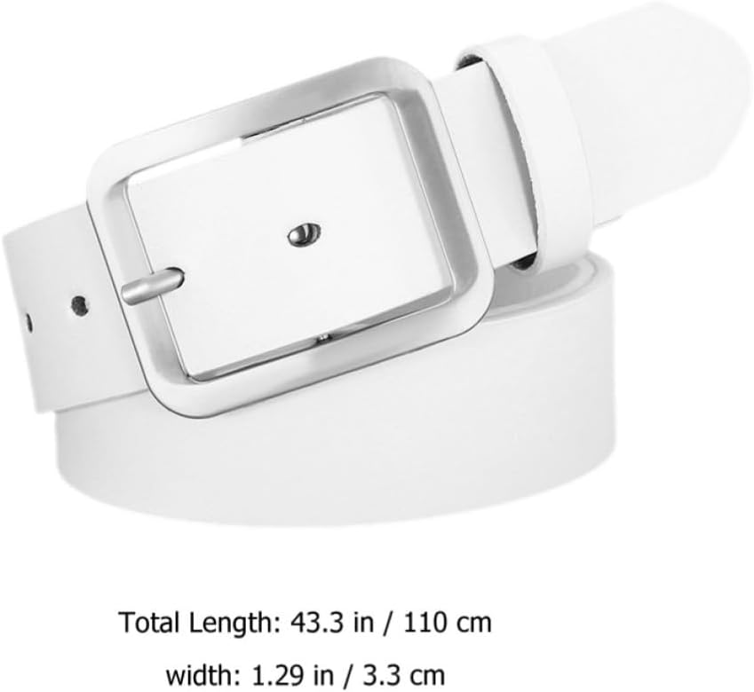 GALPADA Adjustable Waist Belts Imitation Leather Material 4pcs for Men and Women with Alloy Buckle, Comfortable Replacement for Old or Broken Belts, Suitable for Blouse and Dress