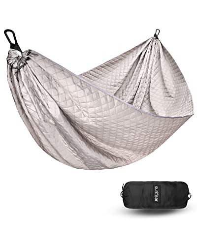Image of Sunyear Camping Hammock 4 Season Quilted Winter Hammock- Cozy and Durable, Best for Cold Weather
