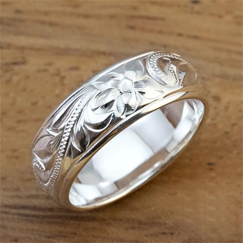 Graceful Caved Design Ring Lady Wedding Band Delicate Engagement Jewelry