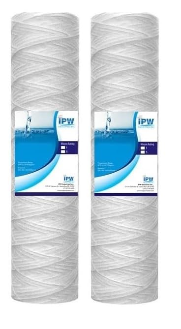 Compatible to OmniFilter Model RS2-DS - String Wound Filters Whole House Water Filter Cartridges - Pack of 2