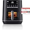 Braun MultiFry 5 HF5073IBK, 3-in-1 Heißluftfritteuse, 6L Airfryer, 80-220°, 20 Programme, spülmaschinenfester Korb, Touch-Bedienung, RealOven-Technologie, 2000W, Schwarz