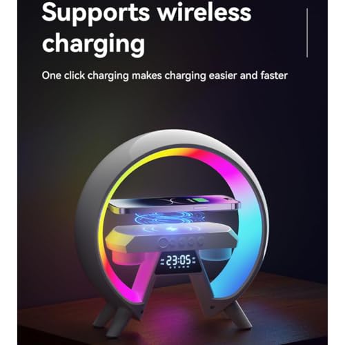 Luz de despertador RGB para mejorar el sueño y cargar el móvil 4