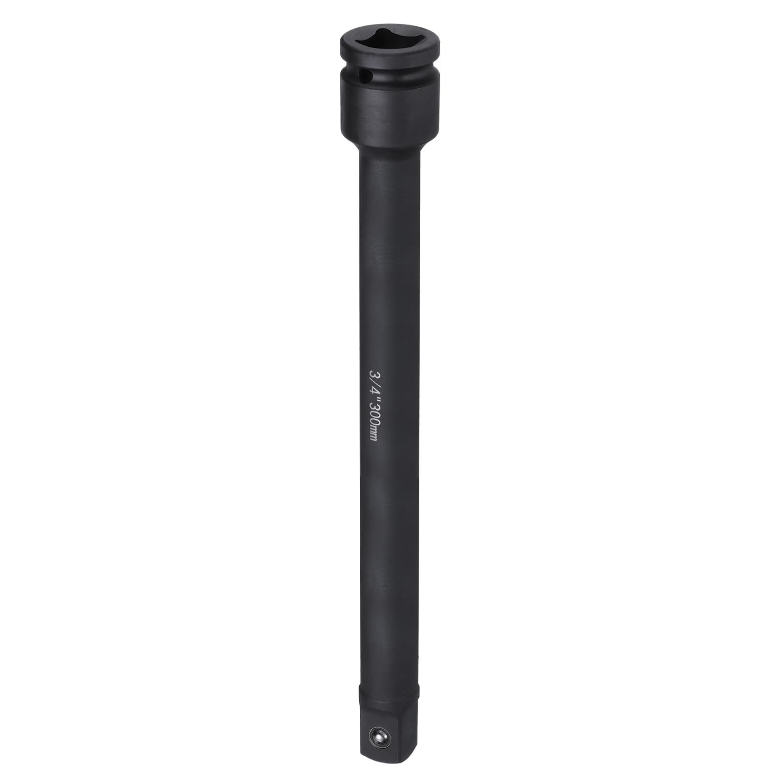 sourcing map Impact Socket Extension Bar 3/4" Square Drive 12" Long CR-V Steel Extension Rod Ratchet Wrench Driver Adapter for Axle Nut Sockets, Black