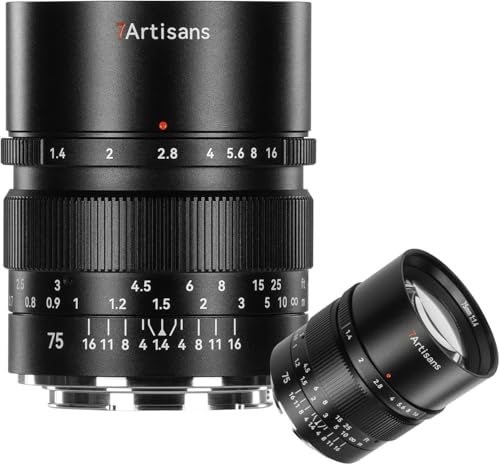 7Artisans 75 mm F1.4 per Canon RF-Mount Obiettivo, Full Format