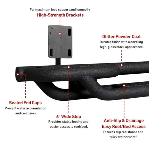 Estribo lateral compatible con F250 F350 F450 F550 1996-2016 miniatura 2