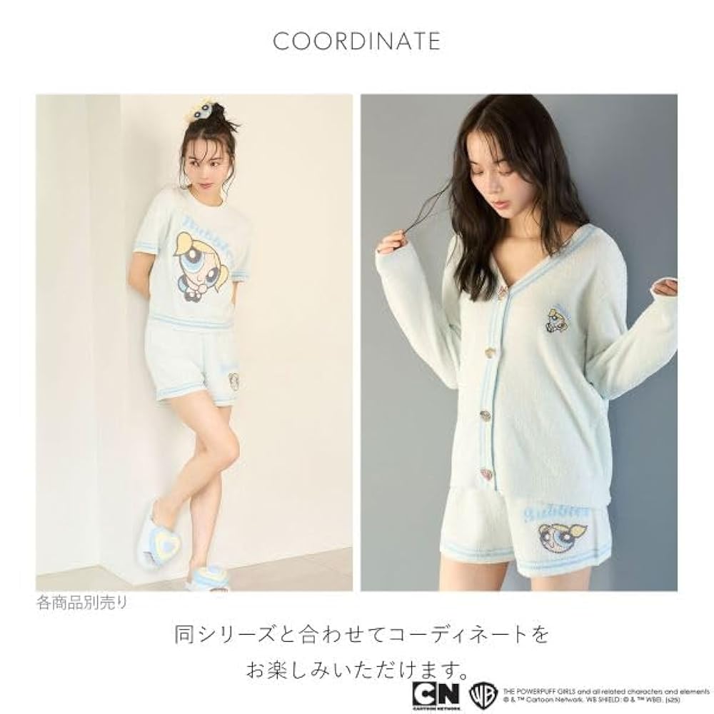 SNIDEL  The Powerpuff 上下セット　ピンク　ニット Amazon | スナイデルホーム パワーパフ ガールズ ニット