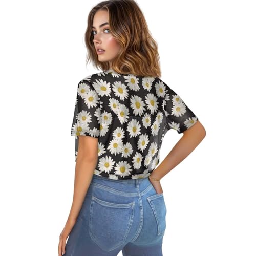 Image of Womens Short Sleeve Cardigans Lightweight Summer Cardigan Trendy Bolero Shrug Cute Floral Cardigan Sheer Bolero