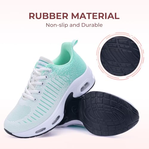 Image of Womens Slip On Tennis Sneakers Walking Running Shoes Easy to Wear