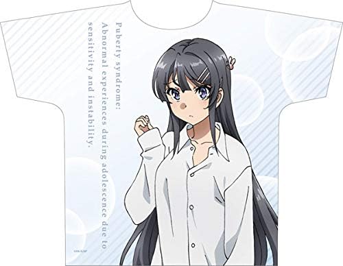 Amazon 青春ブタ野郎はバニーガール先輩の夢を見ない フルグラフィックtシャツ 桜島麻衣 彼シャツver アニメ 萌えグッズ 通販