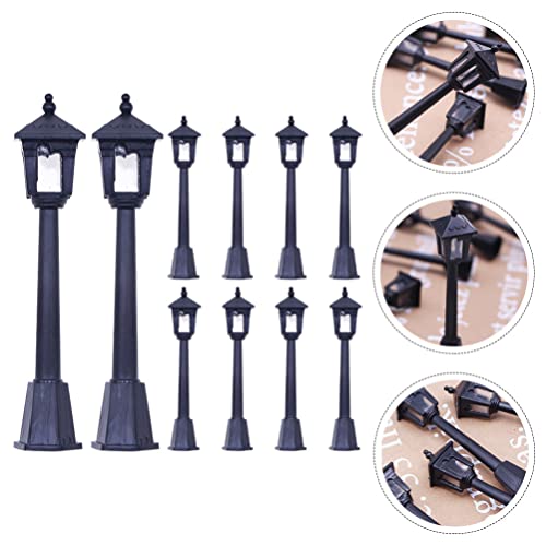 Toyvian 10 Pcs Pequenas Lâmpadas De Rua Lâmpada De Lanterna De Trem Lâmpada De Fada Em Miniatura Da