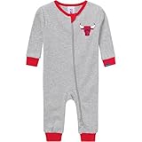 Gerber Unisex Baby NBA Team Footless Pajamas, Chicago Bulls, 12 Months