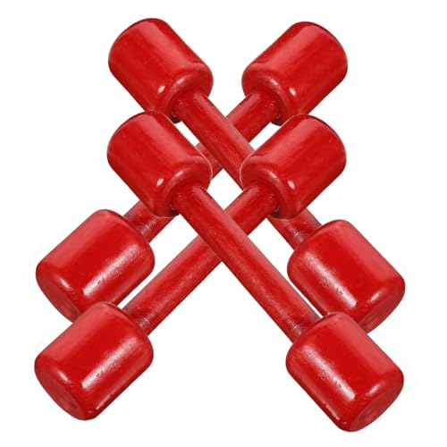 Parliky 4 Uds. Mancuernas De Madera Para Niños, Juguetes Para Hacer Ejercicio Para Niños, Equipo De Entrenamiento Para Niños, Mancuernas De Mano, Gimnasio En Casa, Barra De Ejercicio,