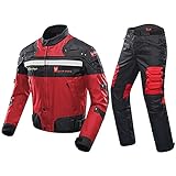 【Fuerte seguridad y aplicabilidad】- la ropa protectora está equipada con tiras reflectantes de alto brillo para garantizar su viaje nocturno. Esta chaqueta y pantalón son ideales para viajes cortos y trabajo.