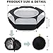 UWE Small Animal Playpen, Chicken Brooder Box with Cover Top, Portable Outdoor Exercise Pet Cage Tent, Waterproof Breathable Pet playpen Indoor for Chick Ktiien Bunny Hamster Guinea Pig, Black