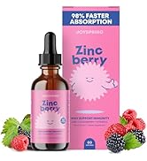 JoySpring ZincBerry - Kids Zinc & Vitamin Supplement (2 fl oz) Immune Support Drops with Elderber...