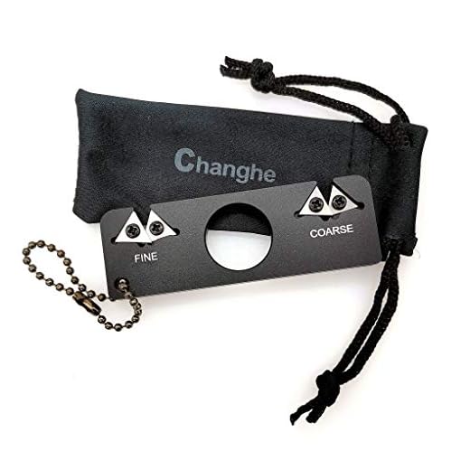 Pocket Knife Sharpener with Coarse and Fine for Sharpening and Honing Pocket Knives, Changhe Hunting Knife Sharpener