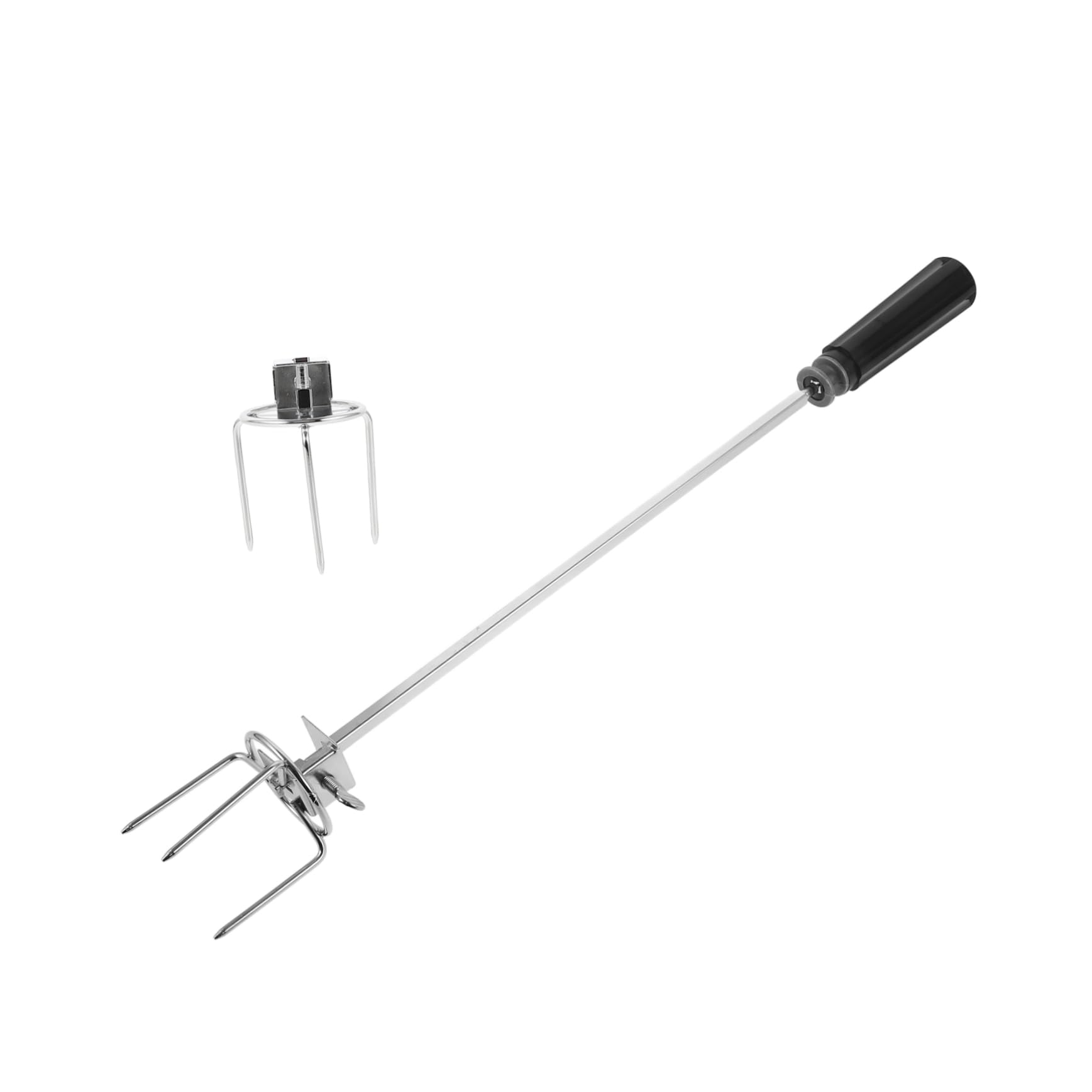 Hemobllo 3 Set forchetta da barbecue rosticceria forchetta per grigliare la carne di grandi dimensioni forchette alla griglia fatte in casa accessorio forno Acciaio inossidabile Argento