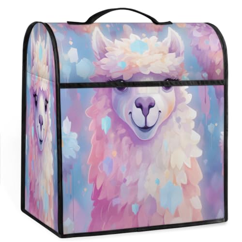Coffee Maker Cover Alpaca Animal Kitchen Appliance Covers Small Appliance Covers Blender Cover Juicer Cover Dust Covers for Kitchen Appliances with Top Handle and Pockets,Washable,C711