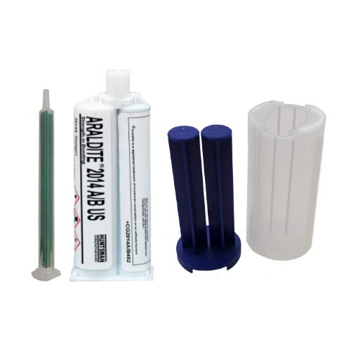 Huntsman Araldite 2014 High-Temp Chemical-Proof Epoxy Gel (50ml/1.7oz + Caulk Gun Adapter Kit)