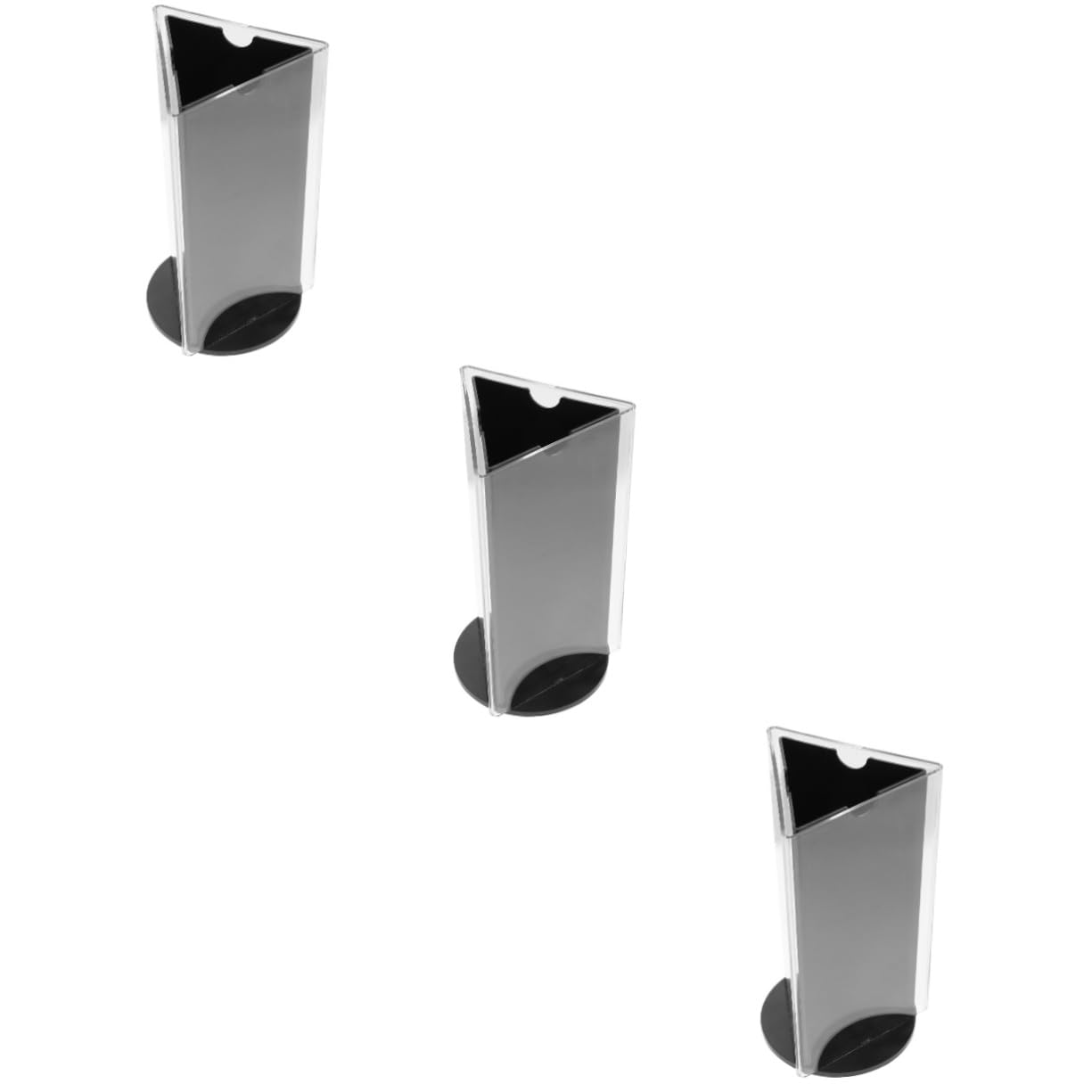 DOITOOL 3 Piezas Soporte de Menú Acrílico Vertical para Soporte de Exhibición Transparente de Lados para Restaurantes