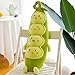 LXDWJ Niños Lindos bebé Peluche Juguete Guisante Plantilla muñeca para niños niños niñas Regalo Almohada en Forma de Guisante Juguete (Color : Light Green, Size : 70cm)