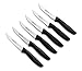 Arcos Set Coltelli in Acciaio Inossidabile Nitrum con Lama da 200 mm – Coltello Professionale per Pelare Frutta e Verdura, Manico Ergonomico in Poliossimetilene con Lama da 110 mm – Nero, Universal