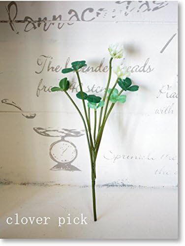 Amazon クローバーシロツメクサのピック 造花 造花 オンライン通販