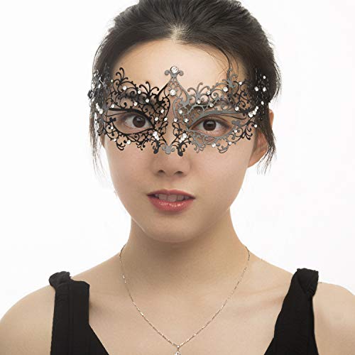 Image of Coddsmz Couples Venetian Masquerade Mask Set Luxury Style Princess Party Mask for Couples Women and Men Mardi Gras Masks