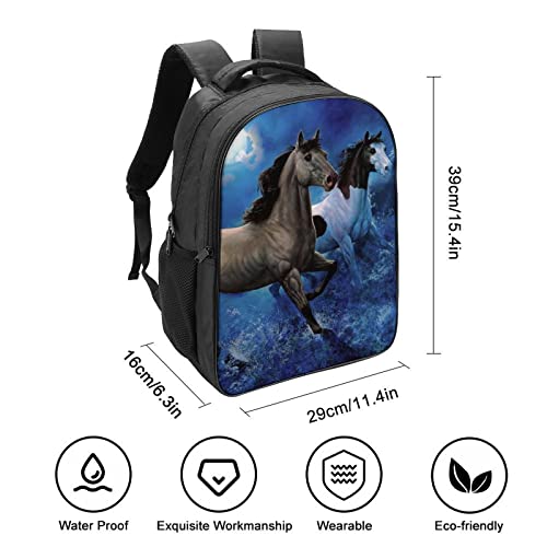 Mochila escolar de caballo cómoda de 40cm para evitar dolor de espalda 2