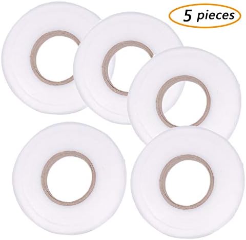 GCOA 5 Pieces Hem Tape Fabric Fusing Tape Iron-on Hemming Tape Roll 10MM 20MM Wide for Clothes, 80 Yard/Roll
