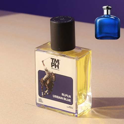 Image of TMPerfumehouse RLPLN urban blue EDP for Men | Leathery, Spicy & Long Lasting Perfume Spray | Ozonic, Aquatic & Aromatic Fragrance | Luxury Gift for Him | TMPH | 50ml