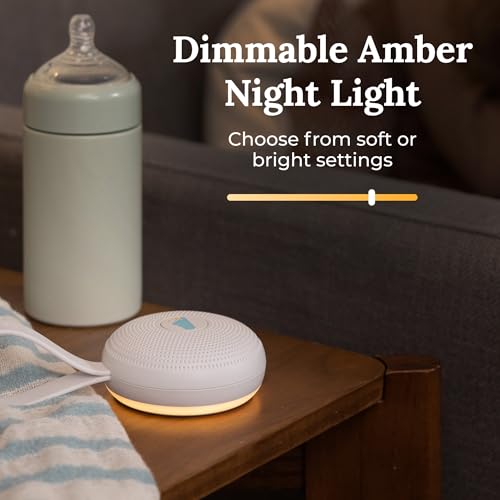 Image of Yogasleep Hushh+ Portable White Noise Machine for Baby, 20 Soothing Natural Sounds, Wireless Charging & Speaker, Compact Size, Noise Canceling for Better Sleep, Privacy & Nursery Must Have
