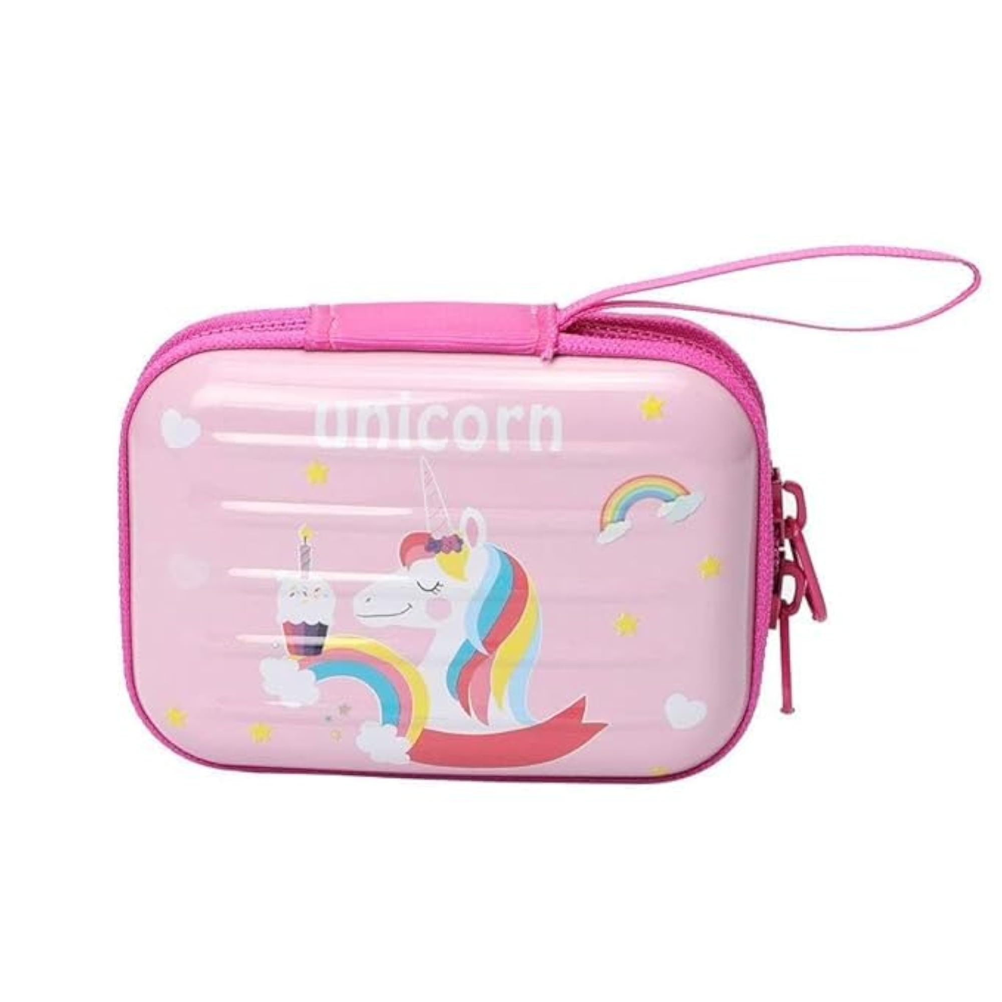Unicorn Coin Purse, Mini Zipper Wallet Case with Handle