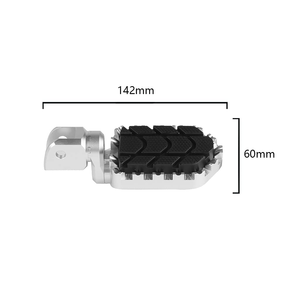 Repose-Pieds Moto Premium Aluminium + Caoutchouc - Compatible BMW F800GT/ST/S, F900R/XR, M1000XR, S1000XR, R1200RS/ST, R Nine T, R1250R/RS