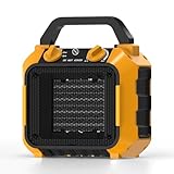 SIAL 2000W Industrie Tragbar Heizlüfter - Elektroheizer - Keramik Heizstrahler - Raumheizung Bauheizer - PTC Heizgerät mit Überhitzungsschutz - Für Büros, Räume, Badezimmer, Garagen - PA2 - Gelb
