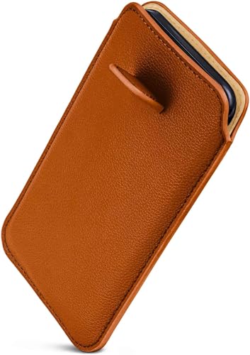 Pochette iPhone 15 ONEFLOW Liberty marron en similicuir haut de gamme