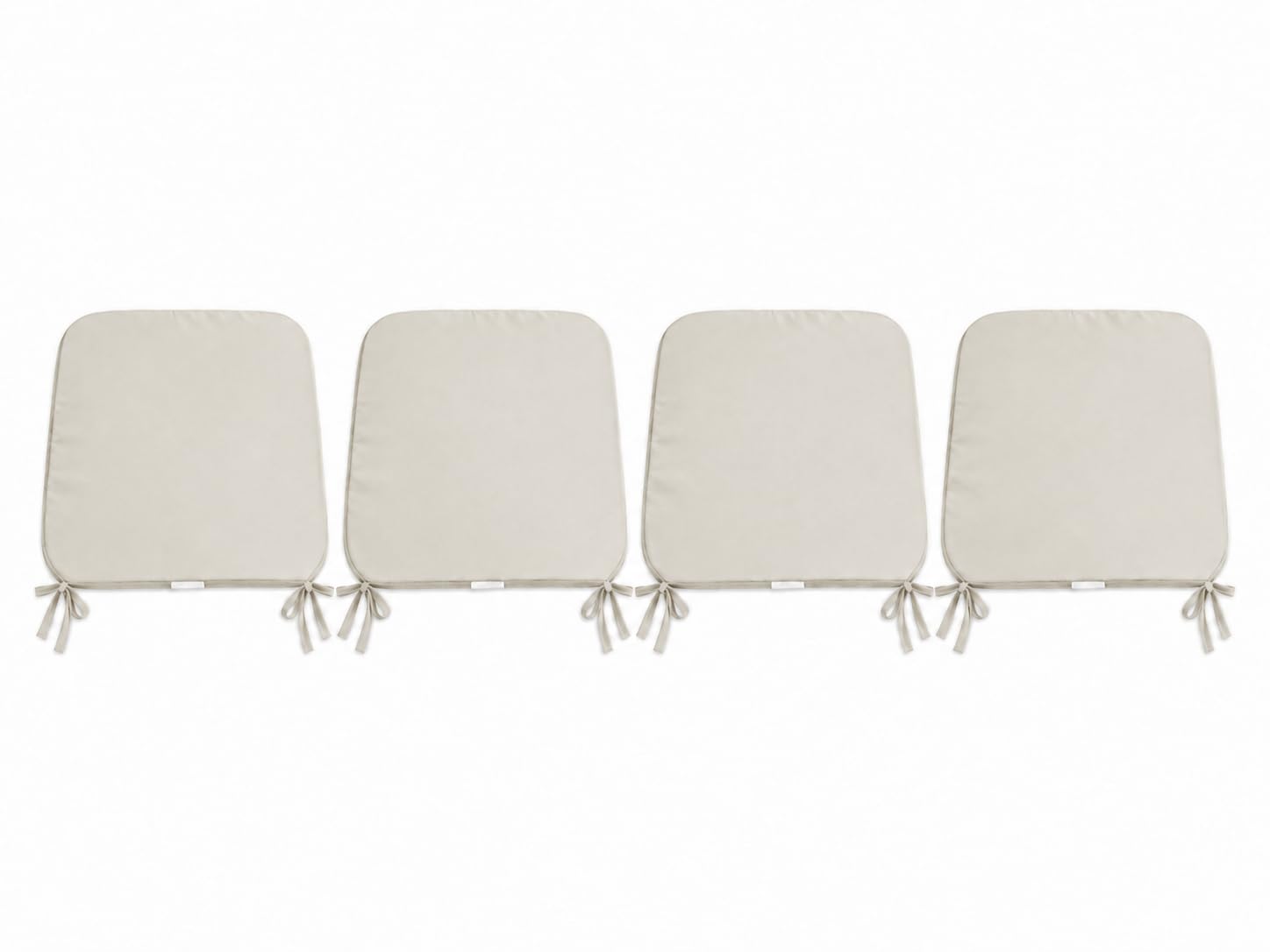 INSAFIANS Luxury Garden, Dining Chair Foam Cushions Tie On Seat Pads in set of 2,4,6 or 8 (Cream, 4) โ image 1