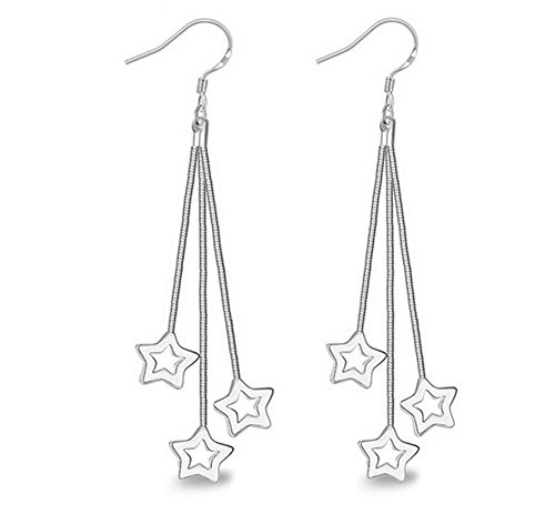 Skyeye 1par Pendientes Aretes Pentagram Colgante Pendientes Aros de Acero Inoxidable Pendientes Mujer Pequeños Accesorios de Joyería Regalo de Joyería